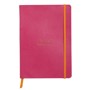 Rhodia Softcover Notebook - A5 - Raspberry - Dotted